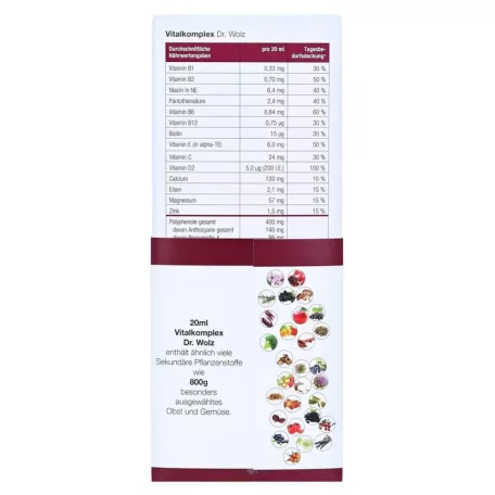 Dr.Wolz Vitalkomplex mikrotápanyag koncentrátum 500 ml