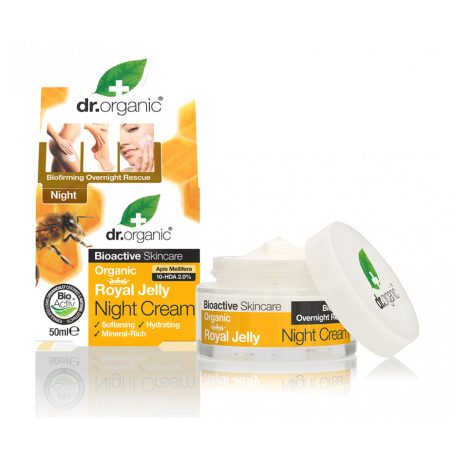 Dr.Organic éjszakai krém bio méhpempővel 50 ml