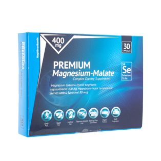   Napfényvitamin Prémium Magnézium-malát 400 mg szerves kötésű szelénnel 80 mcg kapszula - 30 db