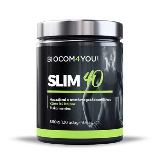 Biocom Slim 40 körte ízű italpor 360 g