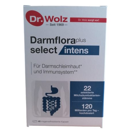Dr.Wolz Darmflora plus select intens probiotikum kapszula 40 db