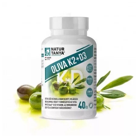 Natur Tanya Oliva K2+D3-vitamin 40 db
