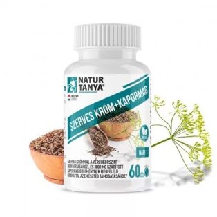 Natur Tanya 3000mg Kapormag tabletta szerves krómmal 60 db