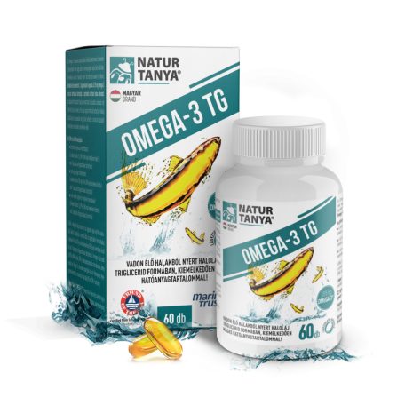 Natur Tanya Omega-3 TG vadvízi halolaj 3375 mg Omega-3 zsírsav tartalom 60 db