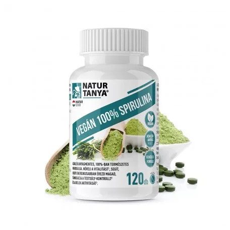 Natur Tanya Szerves Vegán Spirulina mikroalga tabletta 120 db
